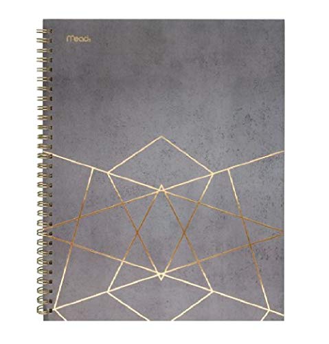 Mead Spiral Notebooks, 1 Subject, College Ruled Paper, 80 Sheets, Modern Chic, 3 Pack (38196) - size: Pack of 3