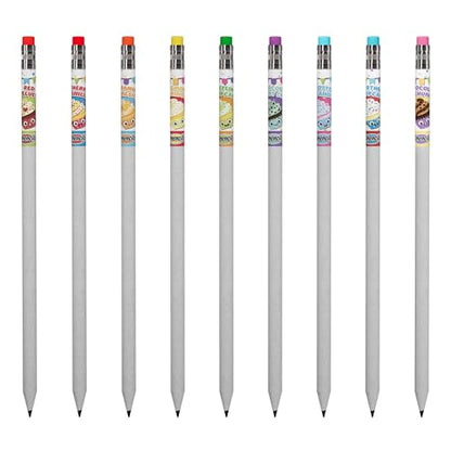 Happy Birthday Smencils Gourmet Scented Pencils 50 Pack – HB #2 Recycled Newspaper Pencils, Pre-Sharpened Kids School Supplies, 10 Sweet Scents Variety, Classroom Rewards & Gifts for Kids - color: Birthday