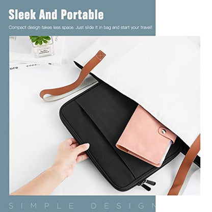 TiMOVO 9-11" Tablet Sleeve with Pocket for iPad A16 Tab, Black | Protective Sleeve with Front Pocket, Fits iPad 11" A16 2025, 10th Gen 10.9", 10.2", Air 11/5th/4th Gen, Tab A9+ 11" - color: Black