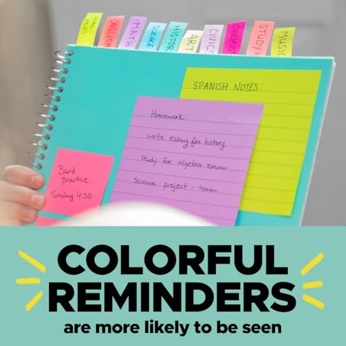 Post-it Flags, 0.47 in. x 1.7 in., 4 dispensers with 35 Flags/Dispenser, 140 Flags Total, in Yellow, Dark Pink, and Teal, Removable Page Markers for Planners, journals, and calendars | Removable Page Markers for Planners, Journals, and Calendars