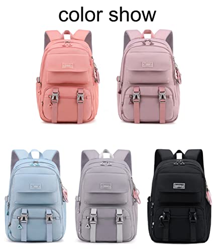 JiaYou Teen Girls Casual Backpack High Middle School Daypack Women Daily Travel Laptop Bag (2# Purple, 26 Liters) - color: 2# Purple