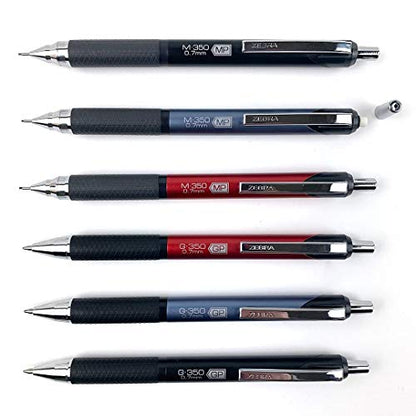 Zebra Pen STEEL M-350 Black Mechanical Pencil, 0.7mm, Medium Point 2-Pack - color: Black Barrel, size: 1 Count (Pack of 2)