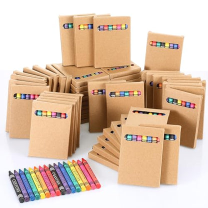 30 Packs Crayons Bulk Back to School Crayon 8 Color Crayon Individual Packs Mini Wrapped Wax Washable Crayons for Student Gifts School Supplies Classroom Rewards Gifts