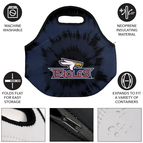 Campus Lab Texas A&M University Tie-Dye Soft Neoprene Lunch Bag, Insulated - color: A&M–Texarkana Eagles