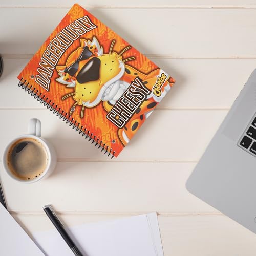 Cheetos Cute One Subject Spiral Notebook College Ruled, 3 Ring Single Subject Spiral for School Fun Cute Notebooks - color: Cheetos, size: NOTEBOOK
