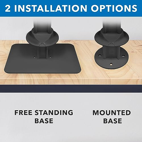 Mount-It! iPad Kiosk Stand, Anti-Theft Locking Countertop Enclosure & 360° Rotating Base, Retail POS & Check-in Stand for iPad Pro, iPad Air & Gen 7–11 (A16), Black - color: Black