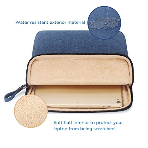 NIDOO iPad Sleeve 10.2" 10.9" / 10.5" 11" New iPad Pro M2 / 10.9" iPad Air 5th Generation Carrying Case Vertical Bag, Tablet Sleeve 10 inch for 10.5" Surface Go 3 / Samsung Galaxy Tab Laptop Cover - color: Blue, size: 10" Tablet / 9.7"-11" iPad