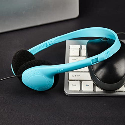 CN-Outlet Classroom Headphones Bulk 64 Pack Multi Color Class Set for School Students Kids Children Toddler Boys Girls Teen and Adult - color: 64 Mixed