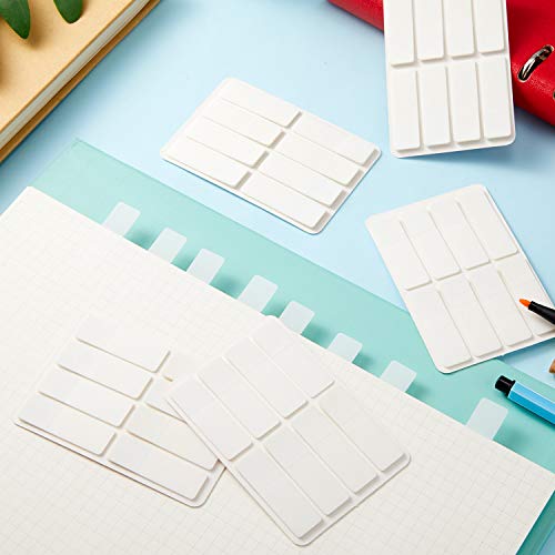 Outus 1280 Pcs Sticky Index Tabs, Writable Removable Book Tabs, Annotation Page Markers, 1.6 x 0.5 Inch Labels for Notebooks, Binders, Books and File Folders