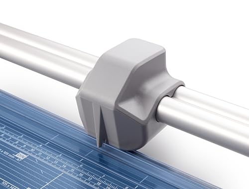 Dahle 558 Professional Rotary Trimmer, 51" Cut Length, 12 Sheet Capacity, Self-Sharpening, Dual Guide Bar, Automatic Clamp, German Engineered Paper Cutter - size: 51" Cut Length