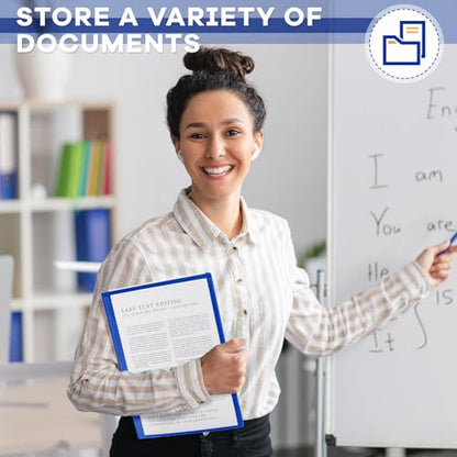 Henoyso 72 Pcs Plastic Take Home Folders with 2 Pockets Parent Teacher Classroom Communication Homework Folder for Students Parent Teacher Connect (Dark Blue) - color: Dark Blue