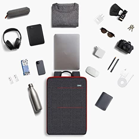 ZINZ Slim & Expandable Laptop Backpack Water Resistant Backpack Travel Backpack Compatible with MacBook Air/Pro/Neo 13-14 inch, XPS 13/14, Surface 13.5" and Most 13-14 Notebooks，B01RD01 - color: B01rd01, size: 13"-14"