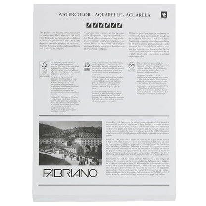 Fabriano 1264 Watercolor Pad, Bright White - size: 9 x 12
