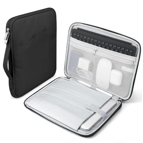 TiMOVO Laptop Sleeve for MacBook Neo 13" 2026 A18 Pro, Black | Shockproof Protective Bag with Pockets & Handle, Fits MacBook Neo 13" 2026 Model A3404 A18 Pro Chip - color: Black, size: 13.3 Inch