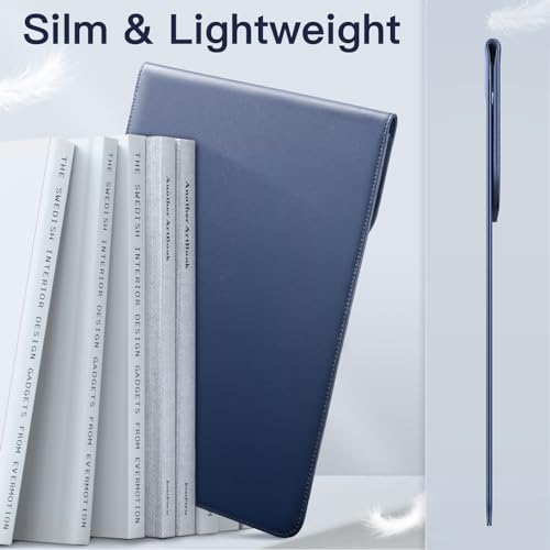 JETech Slim Laptop Sleeve for MacBook Neo (A18 Pro), MacBook Air 13-Inch (M2/M3/M4/M5) 2022-2026, MacBook Pro 13-Inch (M1/M2) 2016-2022, PU Leather Case (Navy) - color: Navy, size: 13-Inch