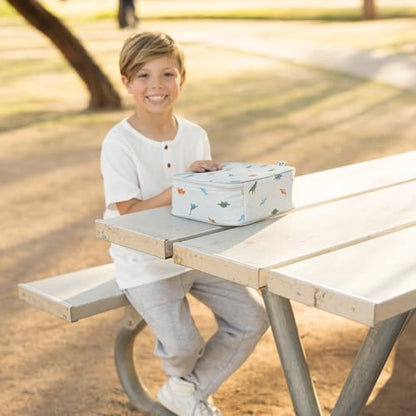 Tiny Twinkle Insulated Lunch Box for Girls and Boys | Durable and Reusable for School & Travel | Ages 3 and Up | Waterproof and Easy to Clean | PFAs and BPA Free（Dinosaur） - color: Dinosaur