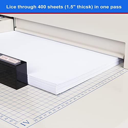 Heavy Duty Paper Cutter,12 inch Guillotine Paper Cutter,Guillotine Paper Cutters and Trimmers Cards Leather with Metal Base for Office Home School (White, a4) - color: White, size: a4