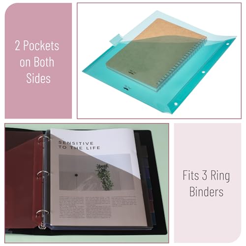 Mr. Pen- Binder Dividers with Pockets and Tabs, 48 Pack | Elemental, 3 Ring Binder Dividers with Tabs and Pockets on Both Sides - color: Elemental, size: 48 Pack