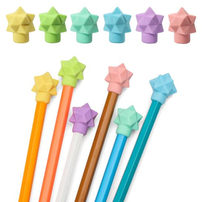 Mr. Pen- Pencil Top Erasers, 48 Pack, Latex-Free | No-Smudge Cap Pencil Erasers for Precise Erasing, Kids, Teachers, Studying Supplies - color: Pastel, size: 48 Pack