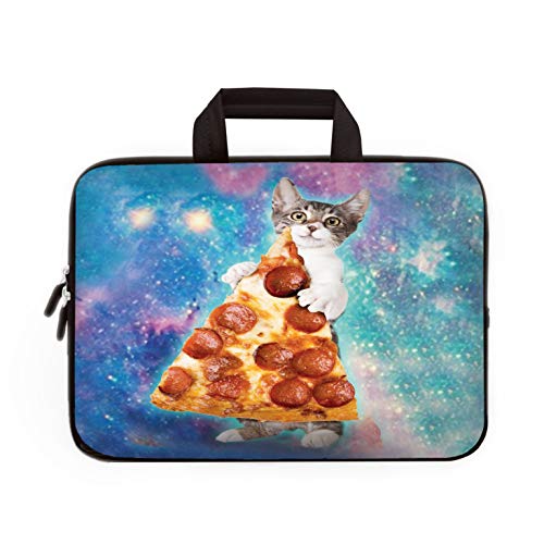 Universal 7~9 inch Kids Tablet Portable Neoprene Zipper Carrying Sleeve Case Bag Fits 7" 8" 8.5" 8.9" 9" iPad mini 5 4 3 2 1, Galaxy Tab A 8.0 (Pizza Cat) - color: Pizza Cat