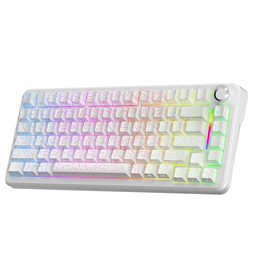 CORE V1 RGB Mechanical Keyboard, 82 Keys Tri-Mode Wireless - color: Contour White