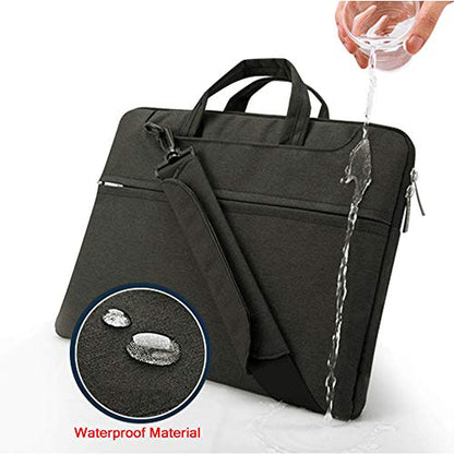 Lacdo 16 inch Laptop Bag for 16 inch New MacBook Pro M5 Pro/Max A3428 A3429 (2026), M4/M3/M2/M1 Pro/Max A3403 A3186 A2991 A2780 A2485 A2141 2024-2019, 15 inch Surface Laptop 7th Computer Bag, Black - color: Black, size: New MacBook Pro 16 Inch