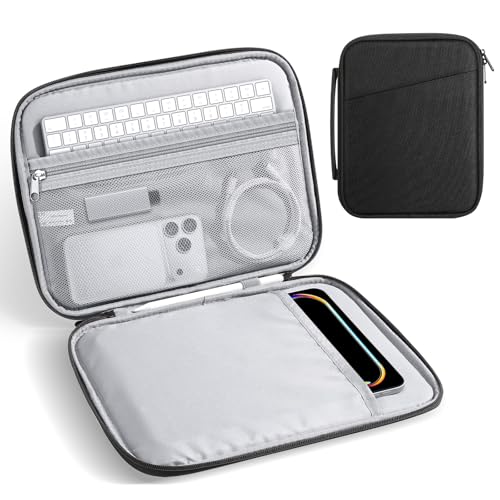 MoKo 9-11 Inch Padded Tablet Sleeve Protective Carrying Case for 11" iPad Air M4 2026, iPad A16/Pro 11 M5, i-Pad 10th/Air 5/4th 10.9, iPad9/8. 10.2, Tab S8/S9 11, Tablet Bag with Handle, Black - color: Black, size: 9-11 Inch