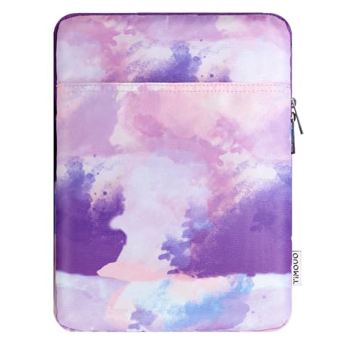TiMOVO 9-11" Tablet Sleeve Bag, Watercolor Purple | Fit iPad 11" A16 2025 / 10.9"/10.2" / Air 11" 5/4 Gen / Galaxy Tab A9+/A11Plus 11", Fit Smart Keyboard - color: Watercolor Purple, size: 9-11 Inch