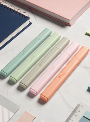 BLIEVE Bible Highlighters No Bleed Through, Chisel Tip, 5 Pack - color: PASTEL