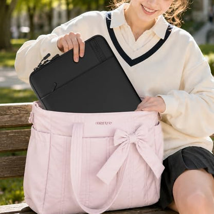 MOSISO Laptop Sleeve Compatible with MacBook Neo 13 inch 2026 A3404 / Air 13.3 13.6 M5 M4 M3 M2 M1 / Pro 13 M2 M1, 360 Degree Protective Computer Sleeve Bag with Vertical Pocket&Small Case, Black - color: Black