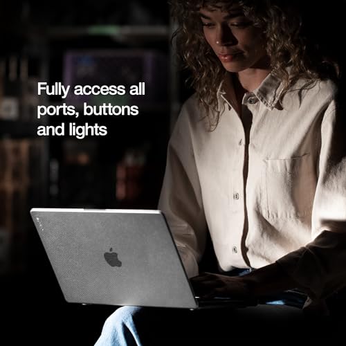 Incase Dots Hardshell with Makrolon® - MacBook Pro 13 inch Case - 2022, 2020, M2, M1 - MacBook Case, Laptop Cover, Protective Hard Shell, Scratch Resistant (Clear) - color: Clear