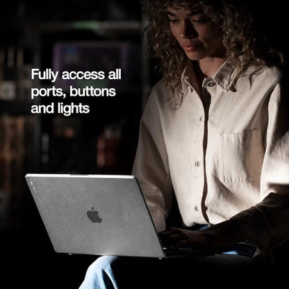 Incase Dots Hardshell with Makrolon® - MacBook Pro 13 inch Case - 2022, 2020, M2, M1 - MacBook Case, Laptop Cover, Protective Hard Shell, Scratch Resistant (Clear) - color: Clear