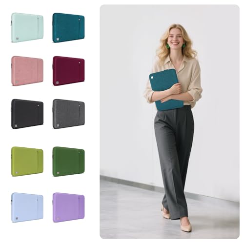 DOMISO 17 inch Laptop Sleeve Case Notebook Bag Protective Carrying Handbag for 17.3" Dell Inspiron/MSI GS73VR Stealth Pro/IdeaPad 300 320 321/HP Envy 17/LG Gram 17"/ASUS ROG Strix GL702VS,Mint Green - color: Mint Green, size: 17 inch