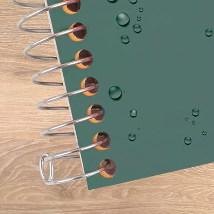 Five Star Spiral Notebook, 2 Subject, College Ruled Paper, 6" x 9-1/2", 80 Sheets, Fights Ink Bleed, Water Resistant Cover, Seaglass Green (840029CH1-ECM) - color: Seaglass Green, size: Pack of 1