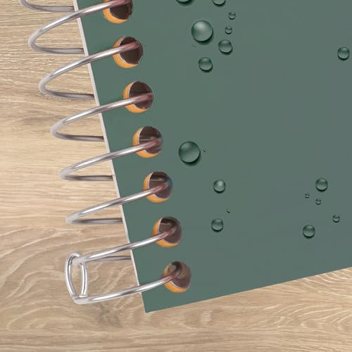 Five Star Spiral Notebook, 2 Subject, College Ruled Paper, 6" x 9-1/2", 80 Sheets, Fights Ink Bleed, Water Resistant Cover, Seaglass Green (840029CH1-ECM) - color: Seaglass Green, size: Pack of 1