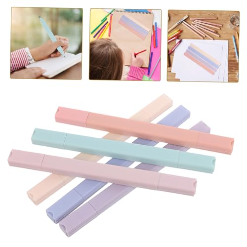 OSALADI Dual-Tip Highlighter Markers 6-Piece Aesthetic Pen Set Chisel and Fine Tip for Note Marking Study and Journaling Supplies