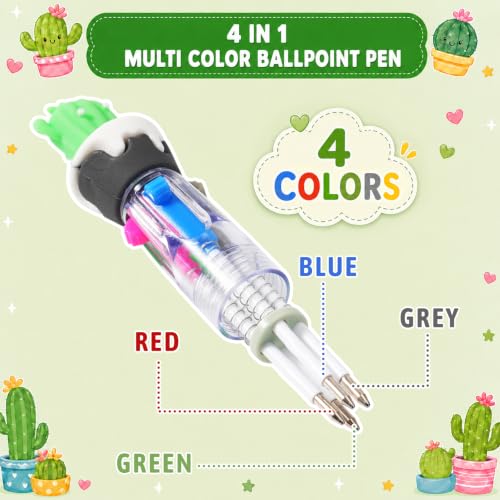 Back To School Student Gift Set Classroom Welcome Kit 24 Pack | 122 Pcs Student Gift Set Includes Pens Cards Gift Bags Cactus Stickers For Classroom Welcome First Day Desk Surprise Activity