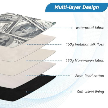 Cute Laptop Sleeve 13 inch Money Hundred Dollar Bill Laptop Bag 14 inch Waterproof Computer Bag for Women Laptop Accessories Computer Cover Bag for Tablet Men - color: Money Hundred Dollar Bill