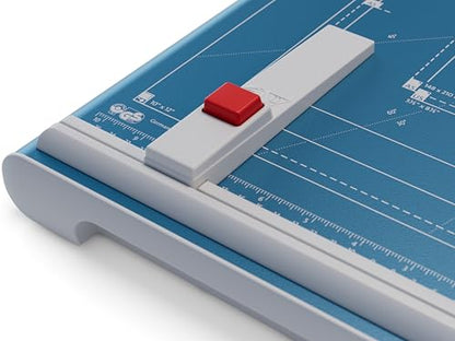 Dahle 533 Professional Guillotine Trimmer, 13" Cut Length, 15 Sheet Capacity, Self-Sharpening, Manual Clamp, German Engineered Paper Cutter | For paper, photos and business cards, ideal for hobby and creative projects, precise cuts, stable cutting table -