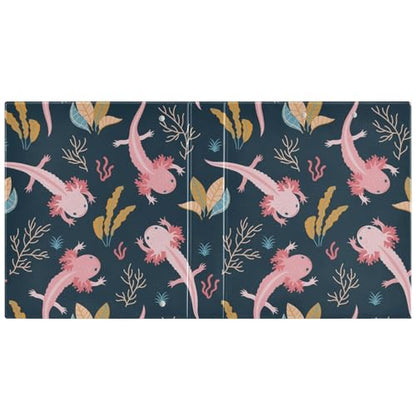 Axolotl 3-Ring Binder,1.5 Inch D-Ring Organizer Folder Clipboard Binder for Work Office School - color: Coloe3