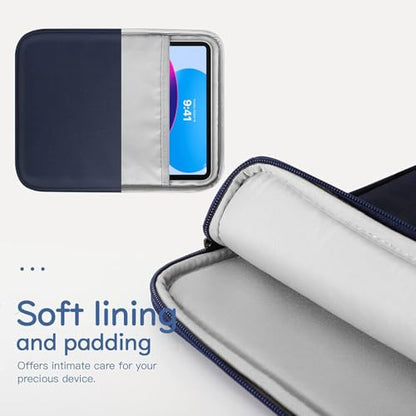Dadanism 9-11 Inch Tablet Sleeve Bag Carrying Case, Indigo | Fits iPad (A16) 11th Gen 11", iPad 10th Gen 10.9" Air 5/4, iPad Air M4/Pro 11", iPad 9/8/7th 10.2", Galaxy Tab A11+ Plus 11" - color: Indigo, size: 9-11 inch
