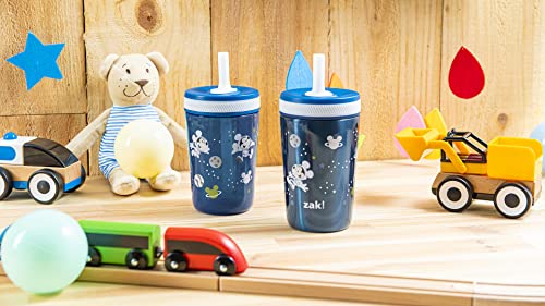 Zak Designs Disney Mickey Mouse Kelso Tumbler Set, Leak-Proof Screw-On Lid with Straw, Bundle for Kids Includes Plastic and Stainless Steel Cups with Bonus Sipper (3pc Set, Non-BPA) - color: Mickey Mouse, size: 3 Piece Set (Pack of 1)