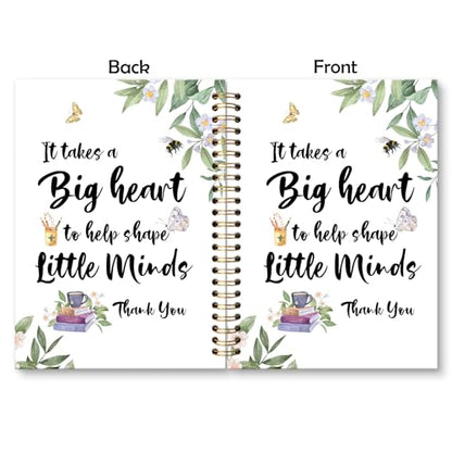 Teacher Appreciation Gifts Spiral Notebook Journal, End of Year Teacher Graduation Gifts for Teachers Journal for Notes Planning, Maestra for Notes Taking, 5.5 X 8.3 Inch - color: Thank you02