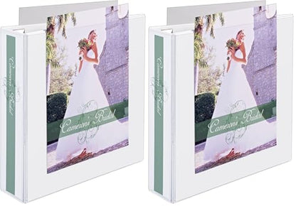 Avery Heavy-Duty View 3 Ring Binder, Extra Wide, 2" EZD Rings, 1 White Binder (01320) (Pack of 2) - size: 2" (Pack of 2)