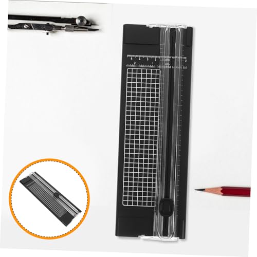 TEHAUX Portable Paper Cutter for Scrapbooking Manual Photos Trimmer Side Ruler Elegant Design for Crafting Office and Home Use Convenient and Simple to Operate
