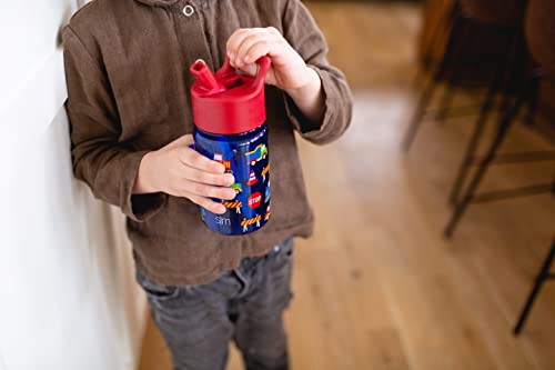 Simple Modern Kids DC Comics Water Bottle Plastic BPA-Free Tritan Cup with Leak Proof Straw Lid | Reusable and Durable for Toddlers, Girls | Summit Collection | 12oz, Super Gals - color: DC: Super Gals, style: Straw Lid | 12oz