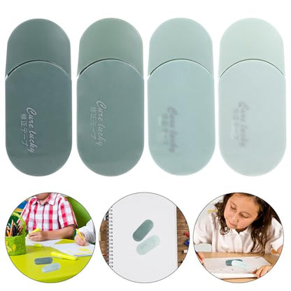 Healeved Correction Tape Green Plastic Dispenser 6pcs for Students with Large Capacity and Smooth Precise Corrections Suitable for School and Home Use
