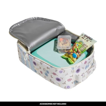 adidas Kids Santiago Lunch Bag for Girls & Boys – Insulated Cooler Lunchbox, 8L - color: 4.0/in Bloom Floral Warm Vanilla/ Off White