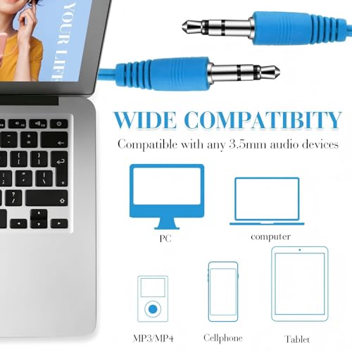 Kanayu 100 Packs Earbuds Bulk Basic Student Earphone Individually Bagged 3.5 mm Headphones for Schools Classrooms Library Teens Gift(Sky Blue) - color: Sky Blue