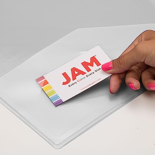 JAM PAPER Plastic 1 inch Binder - Clear 3 Ring Binder - Sold Individually - color: Clear, size: 1 inch
